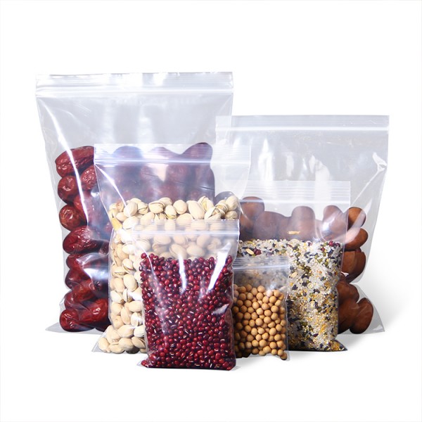 Eco-friendly Soft Plastic Recycled Ziplock Food Storage Bags, Factory Soft Plastic Recycled Ziplock Bags