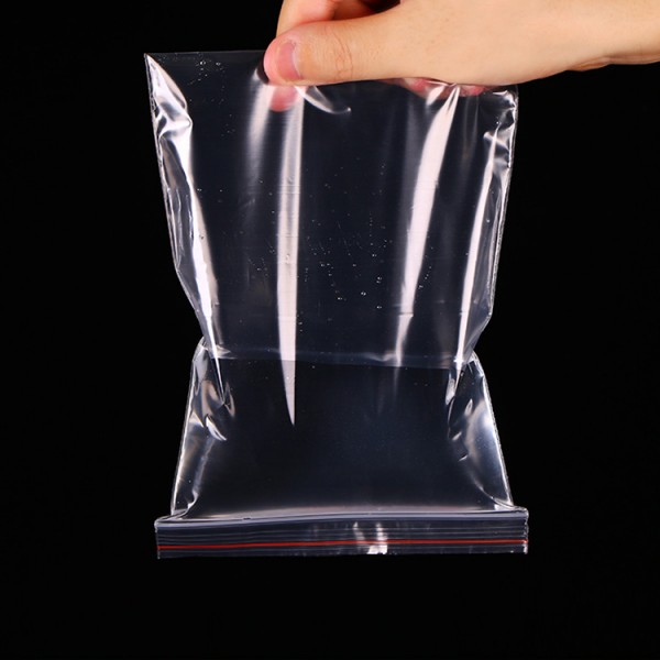 Wholesale Transparent PE Plastic Packaging Ziplock, High Quality Soft Plastic Recycled Plastic PE Ziplock Bag