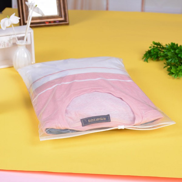 Soft Grind Arenaceous Sealer Ziplock Clothing CPE Zipper Bag